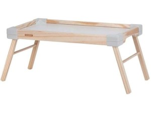 BANDEJA SMALL PARA CAFE DA MANHA MADEIRA CANTO BRANCO