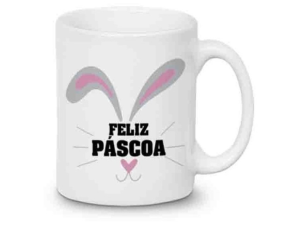 CANECA CERAMICA 180ML PASCOA SMALL FRONTAL