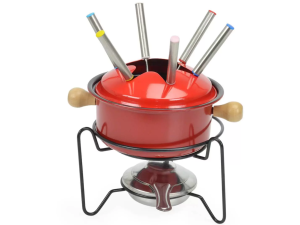 APARELHO FONDUE 10 AÇO CARBONO VERMELHO OU PRETO