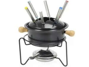 APARELHO FONDUE 10 AÇO CARBONO VERMELHO OU PRETO