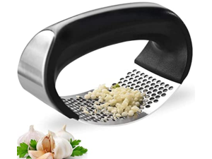 AMASSADOR ALHO INOX OVAL CABO-PRETO PEQUENO