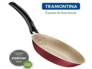 FRIGIDEIRA 24 ALUMINIO TURIM VERMELHA