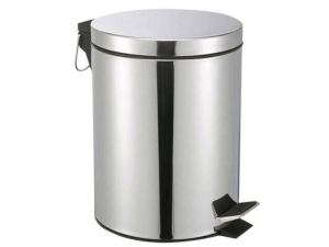 LIXEIRA PEDAL 30L INOX 29X68CM