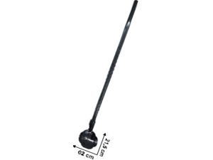 JOGO 4 COLHER MEXEDORA C/CANUDO 21,5CM PRETA