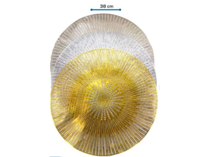 LUGAR AMERICANO 38CM METALIZADO 3-CORES