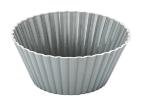 KIT 06 FORMA SILICONE P/CUPCAKE CINZA