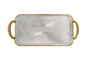 BANDEJA ACRILICA 42X30CM CB-DOURADO