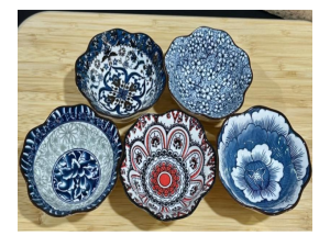 BOWL PORCELANA 10X04CM ONDULADO