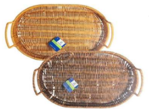 BANDEJA VIME PLASTICA 34X24CM OVAL C/ALÇA