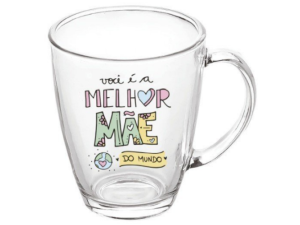 CANECA VIDRO 380ML ESTAMPAS 