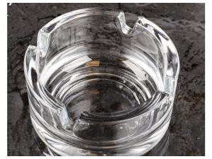 JOGO 2 CINZEIRO VIDRO 50ML