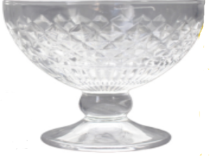 JOGO 6 TACA VIDRO 300ML SOBREMESA ARA