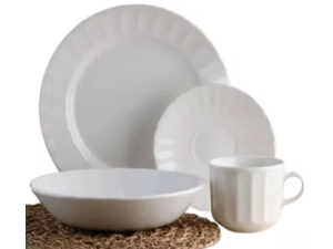 APARELHO 16 JANTAR PORCELANA CARIBE BRANCO
