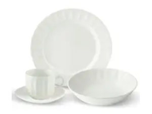 APARELHO 16 JANTAR PORCELANA CARIBE BRANCO