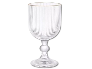 JOGO 6 TACA VIDRO 370ML GRAFIATO BD-OURO