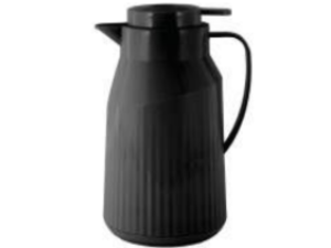 GARRAFA TERMICA 1,0L PRETA C/BOTÃO