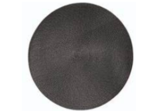 LUGAR AMERICANO PVC REDONDO 38CM PRETO