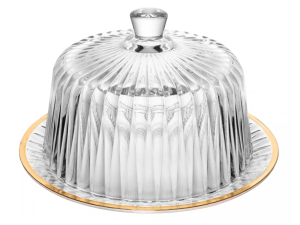 QUEIJEIRA VIDRO 20CM RADIAL BD-OURO