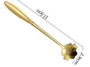 COLHER OURO 17CM CEREJEIRA