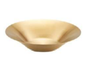 BACIA OURO 21CM AÇO ESCOVADO