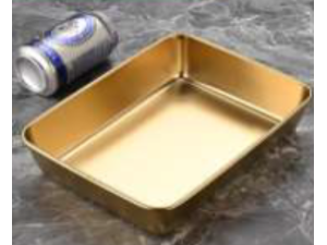 ORGANIZADOR METAL OURO 25X20CM