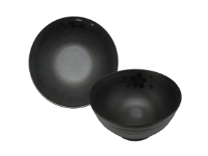 BOWL MELAMINA 1000ML PRETO 17,8CM