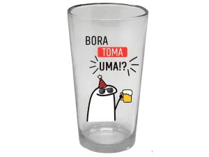 JOGO 6 COPO VIDRO 200ML BORA TOMAR UMA