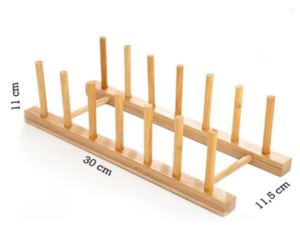 ESCORREDOR PRATO BAMBU 30X11CM