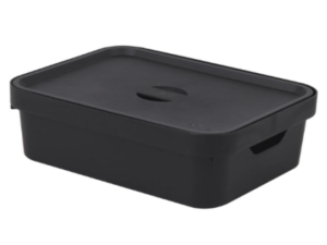 ORGANIZADOR CX PLASTICA 10L C/TPA PRETA