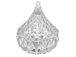 BOMBONIERE VIDRO 08CM DIAMOND 