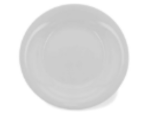 PRATO VIDRO BRANCO 17CM OPALINE