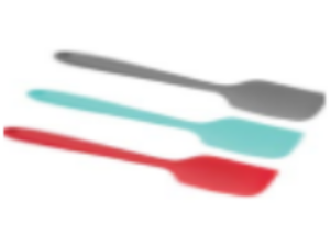 ESPATULA/PAO DURO SILICONE 27,5CM COLORFULLY 3-CORES