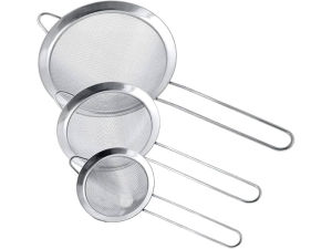 KIT 3 PENEIRA INOX 08/10/12CM