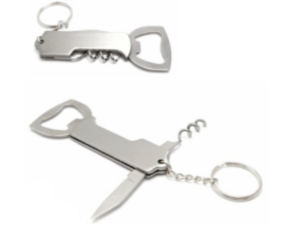 ABRIDOR/SACARROLHA INOX CHAVEIRO