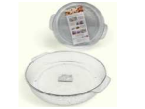 BANDEJA ACRILICA 29CM REDONDA C/ABA