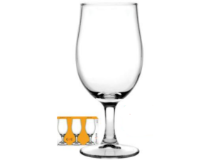 JOGO 3 TACA VIDRO 300ML ZION