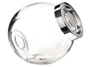 POTE VIDRO BALEIRO 2180ML TP-CROMADA