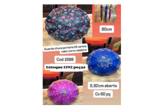 GUARDA CHUVA 92CM 16-VARETA ESTAMPADO