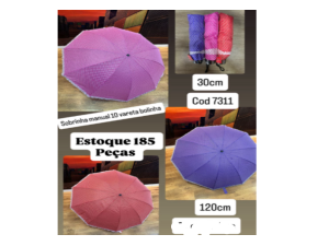 SOMBRINHA 120CM 10-VARETA LISA