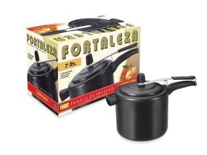PANELA PRESSÃO PRETA DE ALUMINIO 7,0L