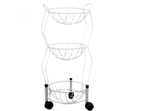 FRUTEIRA METAL 3-CESTA BRANCA BELINHA