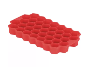 FORMA GELO VERMELHA COLMEIA - SILICONE