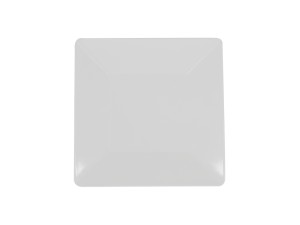 PRATO MELAMINA QUADRADO 25CM BRANCO