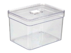 ORGANIZADOR ACRILICO 14X18X13CM C/TAMPA