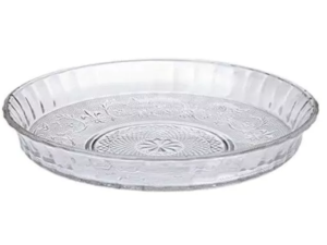 PRATO VIDRO 24,5CM BORDA ALTA