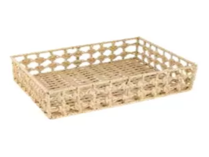 CESTA FIBRA 38X28X08CM GUATOS BAIXA