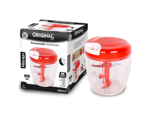 MINI PROCESSADOR 900ML PREMIUM VERMELHO