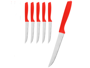 TALHER CABO VERMELHO C/06 FACA CHURRASCO