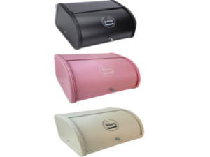 PORTA PAO METAL 30X26X17CM 3-CORES