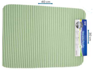 TAPETE ABSORVENTE P/PIA 40X30CM